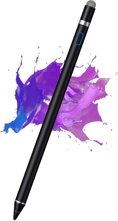Active Stylus Pen for iPhone/iPad/Android, Kenkor Pencil with Dual Touch Function, Rechargeable Digital Fine Point Pen for Apple iPad Pro/Air/Mini/iPhone/Cell Phone/Samsung/Tablet Drawing & Writing