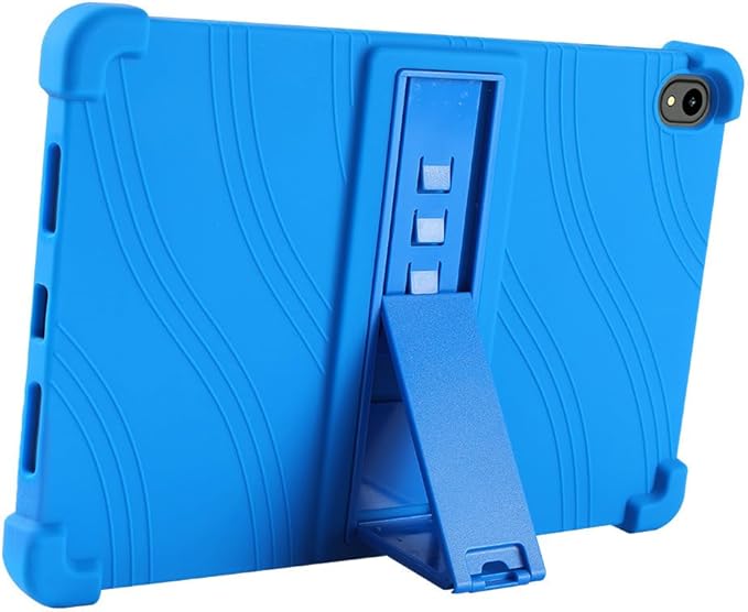 Case for onn. 11" Tablet Pro (2024 Model) - Soft Slim Lightweight Protective Silicone Stand Cover Case + 1 Random Color Stylus (Blue)