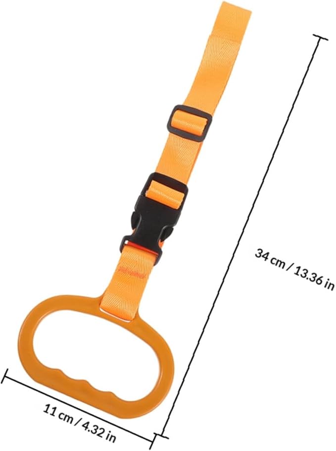Outanaya Car Assist Handle 2pcs Orange Elderly Vehicle Grab Handle Support Aid for Disabled Pregnant Women Car Door Mobility Safety Grab Bars