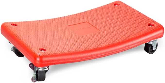 Maxshine Detailing Mini Creeper Without Cushion – Mobile Rolling Utility Creeper Seat for Mechanics & Car Detailers – Low Profile Detailing Seat for Car Cleaning, Polishing, Coating & Waxing