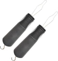 2 Pack Button Hook and Zipper Pull - Button Hook Tool - Button Helper Tool - 2 in 1 Dressing Aid Assist for Senior Elderly Arthritis Disabled