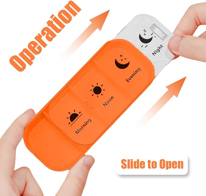 7-Day Medication Organizer - for Effortless Health Management: Stackable Weekly Pill Organizer with 7(Days)×4(Morning/Noon/Evening/Night) Compartments | Travel-Friendly Home Supply (Green)