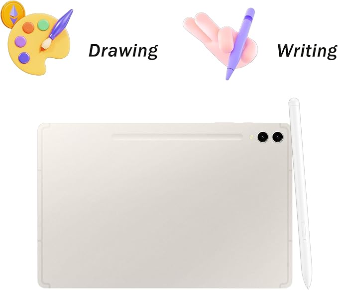 2 Pcs Tab S9 S Pen Replacement for Samsung Galaxy Tab S9 Pen, Tablet S9 Plus Stylus Pen for Samsung Galaxy Tab S9 Ultra S Pen, Tab S9 Stylus Pen withoutBluetooth (Beige)