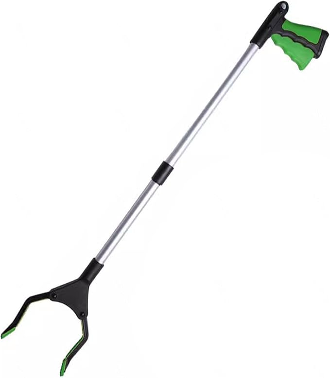 32 Inch Grabber Reache for Elderly - Mobility Aid Reaching Assist Tool - Long Reacher Grabber Pickup Tool - Heavy Duty Grabber Reacher Tool,Green