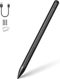 Stylus Pen for HP Envy X360 Pavilion X360 Specter X360 Spectre X2 Envy X2 Rechargeable MPP 2.0 Tilt Active Pen with 4096 Pressure Sensitivity, Palm Rejection, Tpye-c Charge, Black