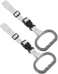 2pcs Universal Car Door Assist Handles for Seniors and Disabled – Gray Vehicle Grab Support Bars for Safe Entry and Exit, Mobility Aid for Pregnant Women