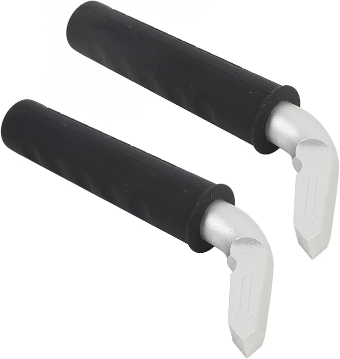 2PCS Car Door Assist Handles, Non Slip Silicone Grip Automotive Grab Support Bar, Ergonomic Portable Handle for Seniors and Mobility Assistance with Aluminum Alloy Frame for Most (Black)
