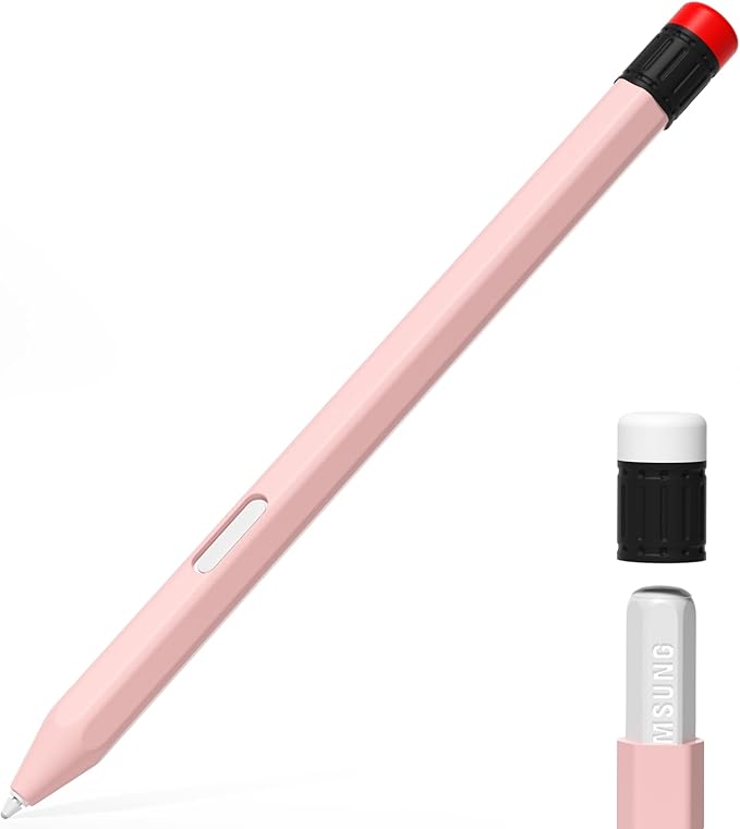 AZF Compatible with Samsung Galaxy Tab S Pen S11/S11 Ultra S Pen Case,Classic Design Silicone Protective Sleeve, Anti-Slip, Drop-Resistant Comfortable gripSupport Magnetic Charging. (Pink)