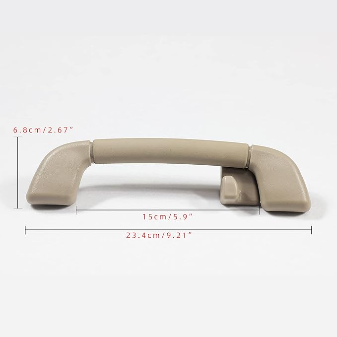 Auto Roof Pull Handle Grab Rail Grey with Hook for Toyota Camry (XV40) 2007-2011 Avalon 05-12 OEM:74610-30240 (Rear Right Handrail with Coat Hook(Beige) 1Pcs)