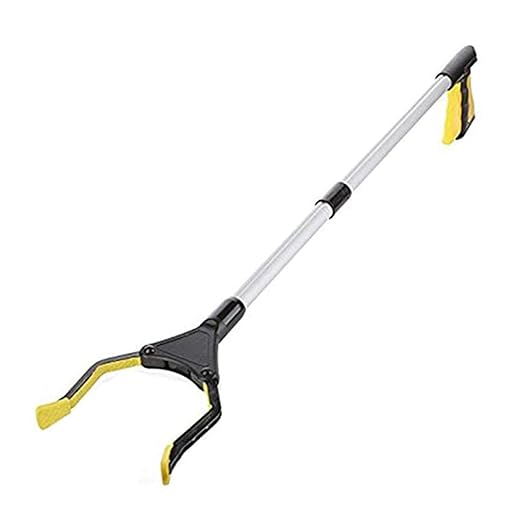 32" Foldable Grabber Reacher for Elderly, Mobility Aid Reaching Assist Tool Pickup Tool Trash Gripper,Yellow(Yellow)