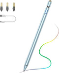 TiMOVO Stylus Pen for iPad 11th/10th/9th/8th/7th Generation, 20Hrs Work Palm Rejection iPad Pen Compatible with iPad Air 11"/13"(M3/M2)/5th/4th, Mini 6th/5th High Precise iPad Pencil 1st Gen, Sky Blue