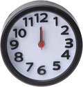 Zerodeko Simple Round Plastic Alarm Clock Small Desktop Clock Luminous Hour and Hand Kids Wall Mounted Alarm Style No Battery