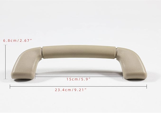 Auto Roof Pull Handle Grab Rail Grey with Hook for Toyota Camry (XV40) 2007-2011 Avalon 05-12 OEM:74610-30240 (Front L=R Handrail Without Hook(Beige) 1Pcs)