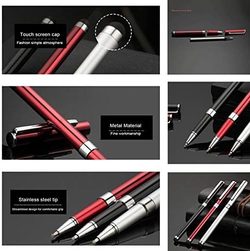 Pro Stylus Capacitive Pen Compatible with HTC Exodus 2 Upgraded Custom High Precision Touch Full Size 6 Pack! (Black)
