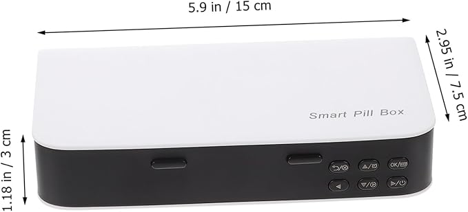1 Pc Smart Pill Box Day Night Pill Organizer Electronic Medication Organizer Led Combination Elder