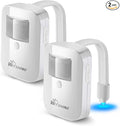 2 Pack Rechargeable Toilet Night Lights with 16-Color Motion Detection - Novelty Bathroom Bowl Light - Cool Funny Birthday Gag Stocking Stuffer Gadget Gifts for Adult Kids Men Father Dad Boys Toddlers