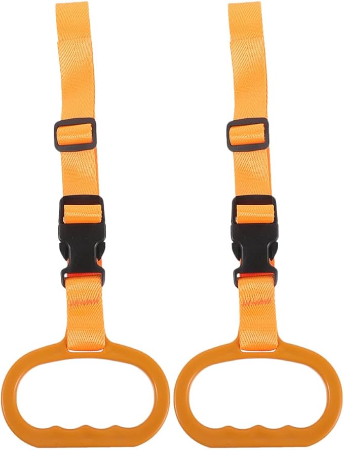 ULTECHNOVO 2pcs Car Grab Handle Rail Support for Elderly Disabled Pregnant Women, Orange Car Door Assist Handle Mobility Aid for Vehicle Safety
