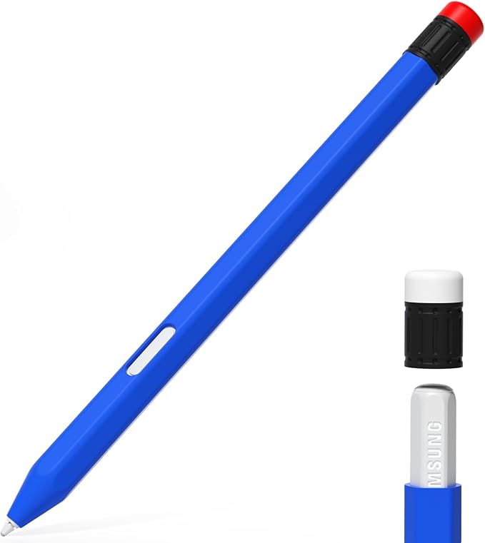 AZF Compatible with Samsung Galaxy Tab S Pen S11/S11 Ultra S Pen Case,Classic Design Silicone Protective Sleeve, Anti-Slip, Drop-Resistant Comfortable gripSupport Magnetic Charging. (Blue)