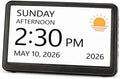 Mesqool Dementia & Alzheimer’s Clock for Seniors – 7" Large HD Display Digital Calendar with Day & Date, 20 Alarms & 20 Medicine Reminders, Memory Loss Support, Black