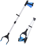 2-Pack Grabber Reacher Tool, 32" Foldable Reacher Grabber Pickup Tool with 360° Rotating Jaw & Magnet, Trash Picker Upper Grabber, Lightweight Grabbers,A