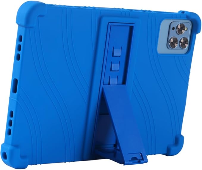 Case for Lenovo Tab M11 11 inch (TB-330FU / TB-331FC) 2024 Released - Lightweight Silicone Stand Cover Case with 1 Random Stylus (Blue)