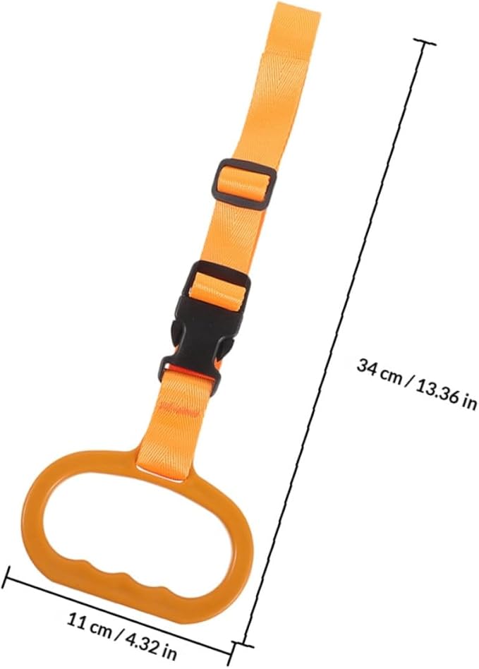 ULTECHNOVO 2pcs Car Grab Handle Rail Support for Elderly Disabled Pregnant Women, Orange Car Door Assist Handle Mobility Aid for Vehicle Safety