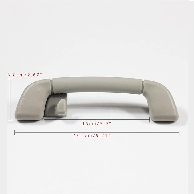Auto Roof Pull Handle Grab Rail Grey with Hook for Toyota Camry (XV40) 2007-2011 Avalon 05-12 OEM:74610-30240 (Rear Left Handrail with Coat Hook(Gray) 1Pcs)
