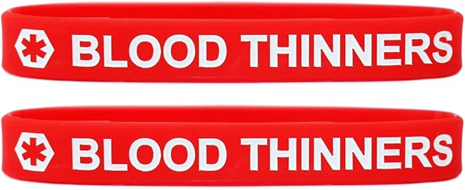 2 Pack of Medical Alert Wristband Bracelets in 12 Options