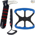 3-in-1 Elderly Assistance Kit: Standing Aid Car Assist Grab Handle Gift for Seniors Handicap Accessories Portable Car Assist for Seniors, Disabled, Pregnant to Convenient Daily Living Travel. (Red)