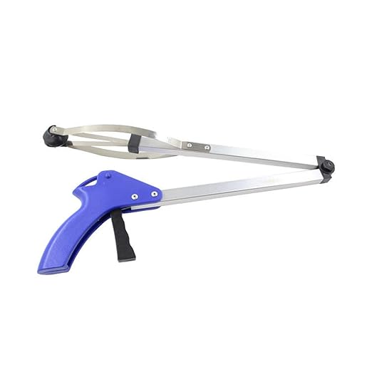 32" Foldable Pick Up Reaching Claw Reacher, Long Arm Gripper Grabber Suction Cup Grip Heavy Duty Mobility Aid Pick Up Tool