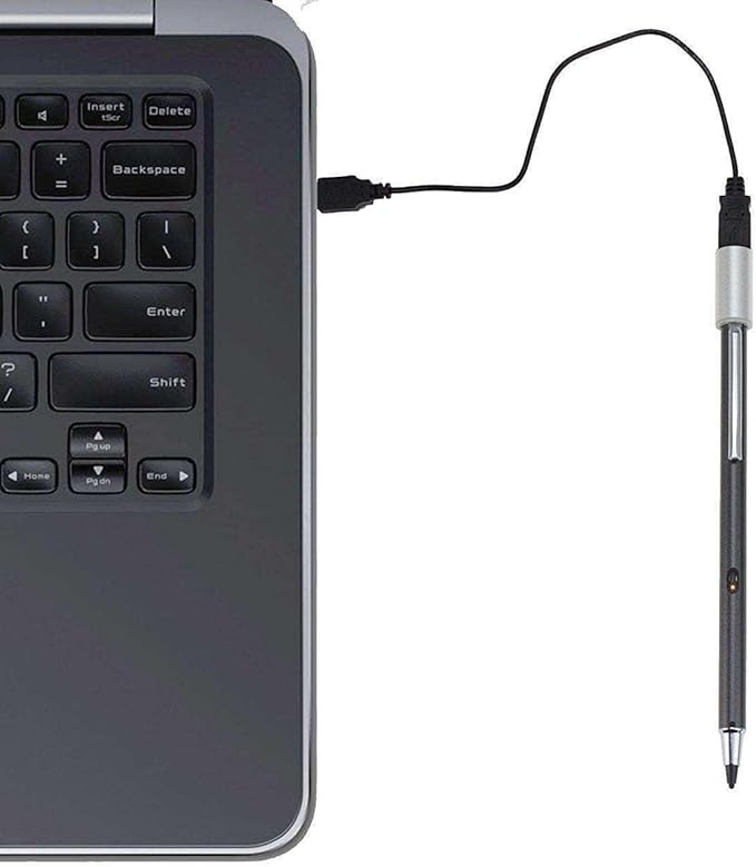 Silver Fine Point Digital Active Stylus Pen - Compatible with HP OmniBook X Flip 14" 2 in 1 Laptop
