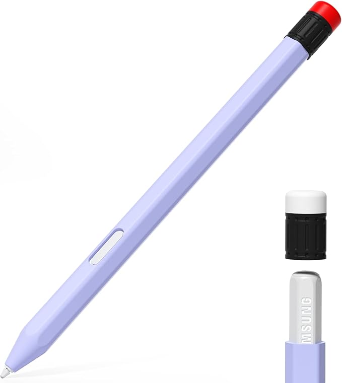 AZF Compatible with Samsung Galaxy Tab S Pen S11/S11 Ultra S Pen Case,Classic Design Silicone Protective Sleeve, Anti-Slip, Drop-Resistant Comfortable gripSupport Magnetic Charging. (Purple)