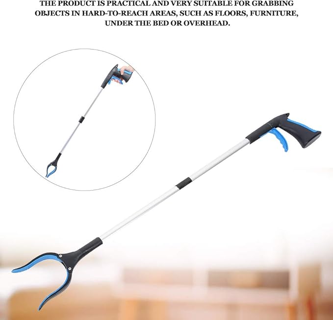 32" Longer Grab Tool, Foldable Garbage Picker, Elderly Disabled Grabber, Garbage Claw Pickup Stick Achieve Tool, Foldable Garbage Picker Elderly Trash Picker Grab It Pick Up Tool Grabber Reacher P