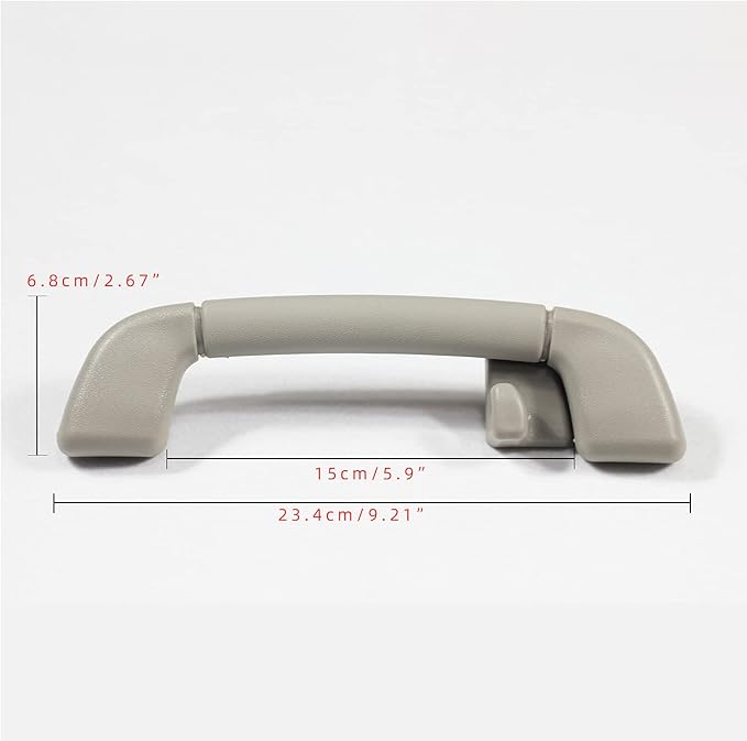 Auto Roof Pull Handle Grab Rail Grey with Hook for ToyotaCamry 07-11 Avalon 05-12 OEM:74610-30240 (Rear Right Handrail with Coat Hook(Gray) 1Pcs)