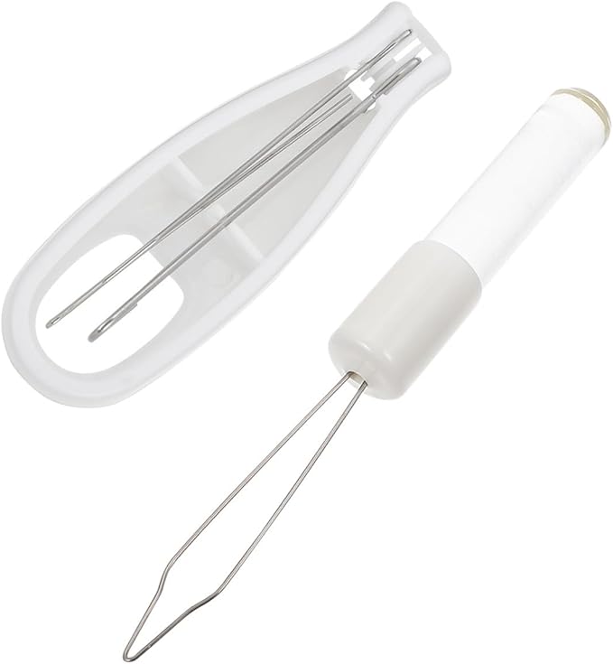 2pcs Button Hook Dressing Aid Set with Zipper Pulling Helper and Fixed Button Hook and Clothing Fastening Portable One-Handed Grip Device for Seniors and Mobility Assistance