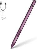 Stylus Pen for HP Envy X360 Pavilion X360 Specter X360 Spectre X2 Envy X2 Rechargeable MPP 2.0 Tilt Active Pen with 4096 Pressure Sensitivity, Palm Rejection, Tpye-c Charge, Red