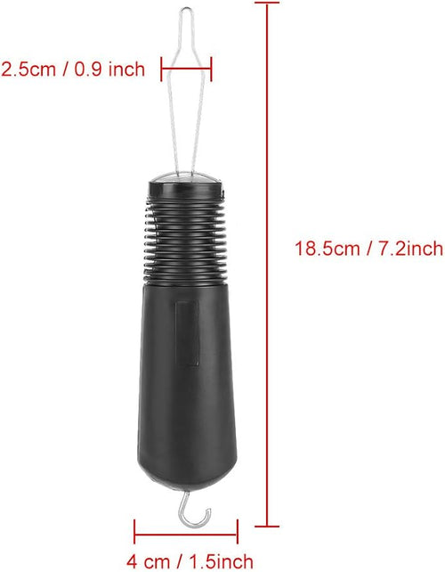 01 Button Hook Helper, Dressing Aid for Arthritis, Joint Pain, Carpal Tunnel, One Hand Use, Black, Plastic, Daily Living Clothing Buttoning Aids