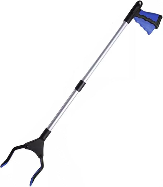 32 Inch Grabber Reache for Elderly - Mobility Aid Reaching Assist Tool - Long Reacher Grabber Pickup Tool - Heavy Duty Grabber Reacher Tool,Blue