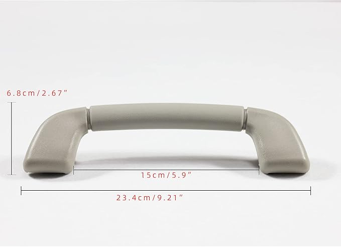 Auto Roof Pull Handle Grab Rail Grey with Hook for Toyota Camry 07-11 Avalon 05-12 OEM:74610-30240 (Front Left = Right Handrail Without Hook(Gray) 1Pcs)