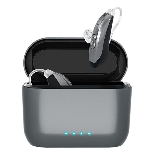 16-Channel OTC Hearing Aids for Seniors & Adults – Rechargeable, Wireless, Comfort-Fit Design with Advanced Noise Cancellation for Clear Sound