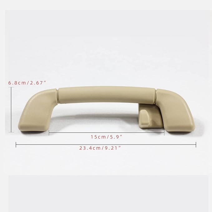 Auto Roof Pull Handle Grab Rail Grey with Hook for Toyota Camry(XV40) 07-11 Avalon 05-12 OEM:74610-30240 (Rear Right Handrail with Coat Hook(Flaxen) 1Pcs)