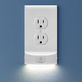 3 Pack - SnapPower MotionLight [For Duplex Outlets] - Motion Detecting LED Night Lights Built-In to Wall Plate - Bright/Dim/Off Options - Auto On/Off Sensor - (Duplex, White)