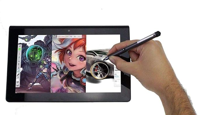 Silver Fine Point Digital Active Stylus Pen - Compatible with HP OmniBook X Flip 14" 2 in 1 Laptop