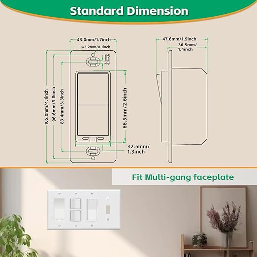 3 Way Smart dimmer Switch for LED Lights by Martin Jerry | SmartLife App Control, Voice Control, 1 Master and 1 add-on led dimmer Switch kit