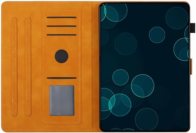 Dteck for Galaxy Tab S6 Lite (10.4") Tablet Case 2024/2022/2020 (SM-P620/P610), PU Leather Slim Folio Case with Auto Sleep Wake/Adjustable Stand, Lightweight Cute Butterfly Cover with Stylus (Yellow)