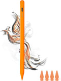 Stylus Pen for iPad - Type-c Charging Pencil for ipad Palm Rejection Active Pen Compatible with (2018-2026) Apple iPad 6/7/8/9/10/11(A16), Pro 11"/12.9"/13"M4/M5, Air 3/4/5/M2/M3/M4, Mini 5/6 (Orange)