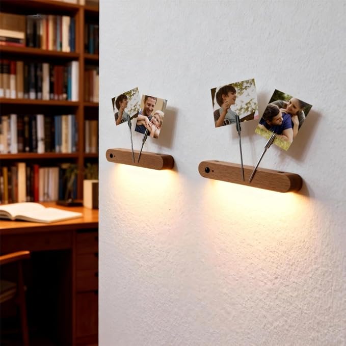 2 Pcs LED Motion Sensor Night Light Battery Operated Wall Light-USB Rechargeable Magnetic Light with Warm White Light for Room Bathroom Cabinet Closet Hallway Comes
