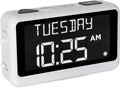 ORKA Talking Clock Voice Recordable Medication Reminder Dementia Alarm Clock for Seniors White