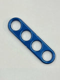 The Original, Automotive Door Closer Grip for Cars and Trucks, Easy to Install, Made in USA, 4 Finger, Aluminum, Anodized, Gold (Blue)