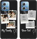 Custom Multi Photos Case for Motorola Moto G Stylus 2023-6.5 inch, Personalized Gift for Men Women, Customized Collage Text Picture Phone Cover, Soft Rubber Shockproof Protective Case, Black